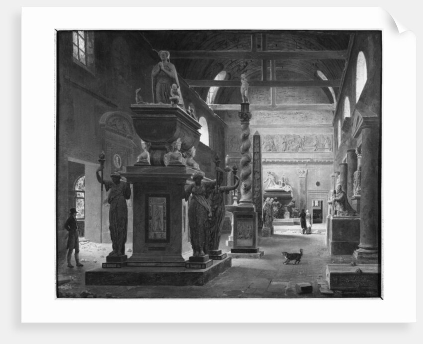 The great room of the Musee des Monuments Francais, c.1820 by Jean Lubin Vauzelle