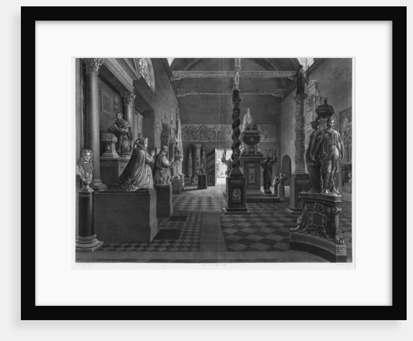 First view of the introductory room, Musee des Monuments Francais, Paris by Jean Lubin Vauzelle