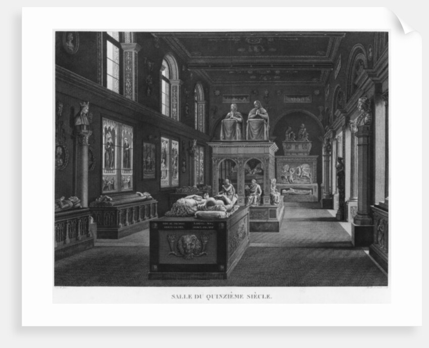 The 15th century room, Musee des Monuments Francais, Paris by Jean Lubin Vauzelle