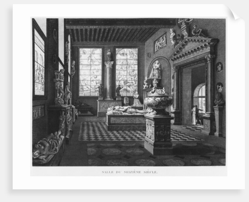 The 16th century room, Musee des Monuments Francais, Paris by Jean Lubin Vauzelle