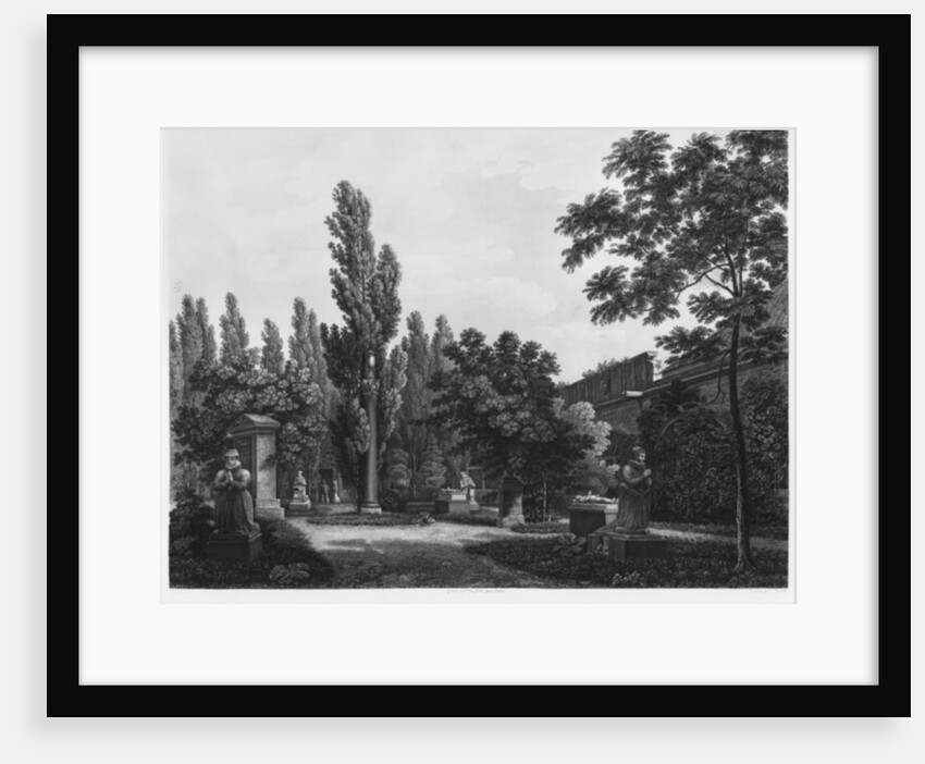 Garden of the cloister, Musee des Monuments Francais, Paris by Jean Lubin Vauzelle