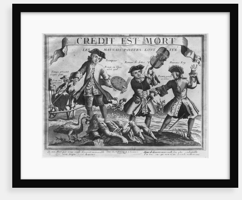 Credit is dead, the bad debtors have killed it by French School