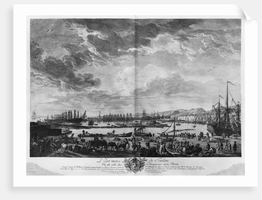 Old Port of Toulon, seen from the quartermaster's stores, series of 'Les Ports de France' by Claude Joseph Vernet