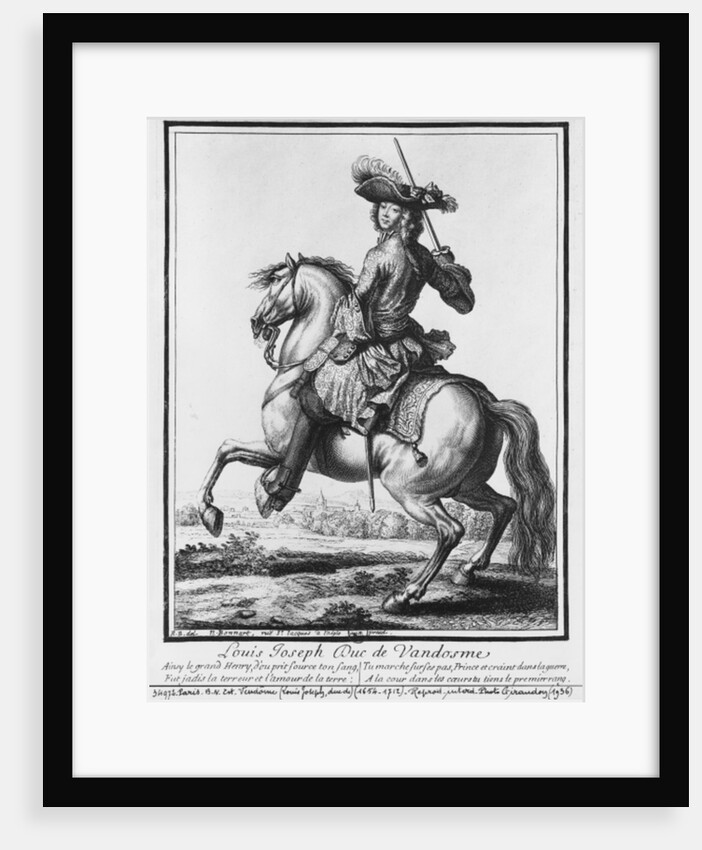 Louis Joseph de Bourbon, Duke of Vendome, known as 'The Great Vendome' by Robert Bonnart