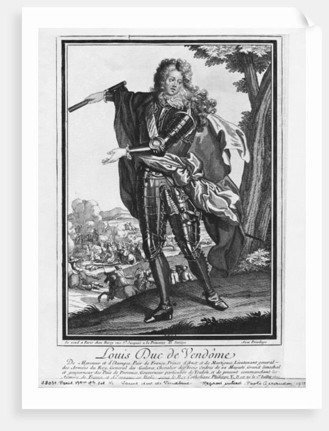 Louis Joseph de Bourbon, Duke of Vendome, known as 'The Great Vendome' by School French