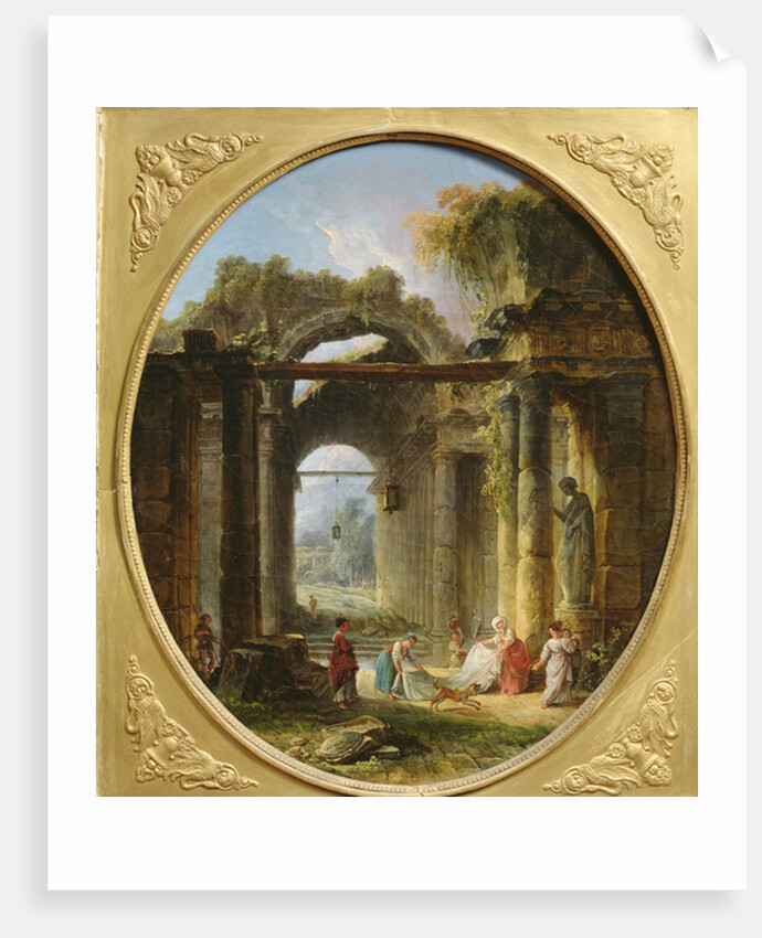 Ancient ruins in Rome by Hubert Robert