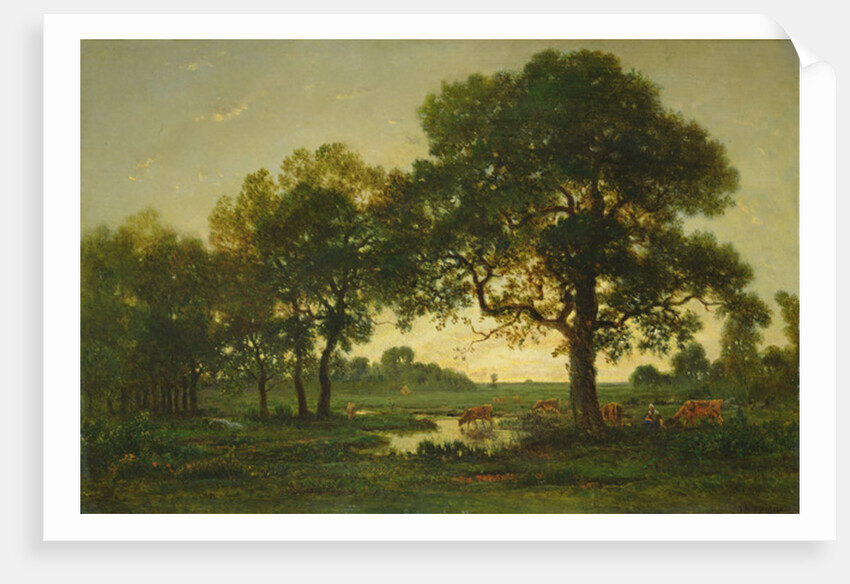The Pond Oaks by Theodore Rousseau