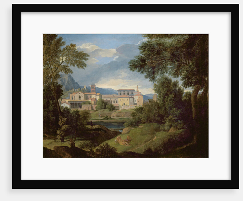 Italian landscape by Gaspard Poussin Dughet