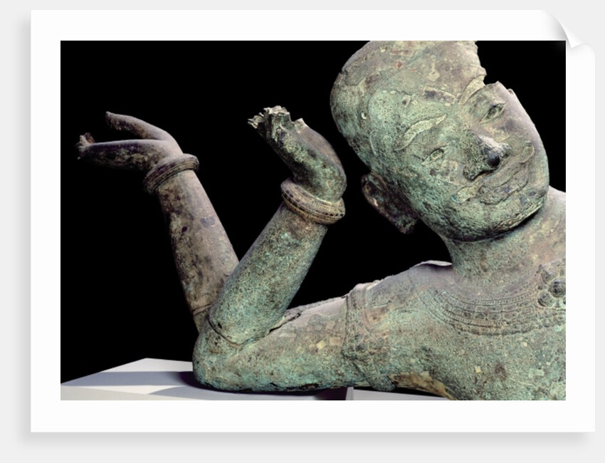 Vishnu Anantasayin from Angkor, Siemreap, Cambodia, 2nd -11th century by Cambodian Cambodian