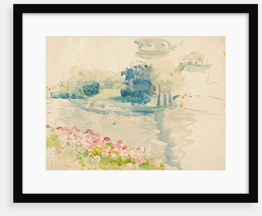 Geraniums by the lake, 1893 by Berthe Morisot