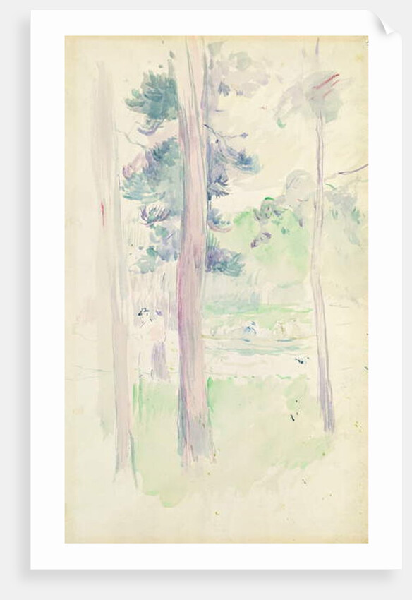 Pines by the lake, 1893 by Berthe Morisot