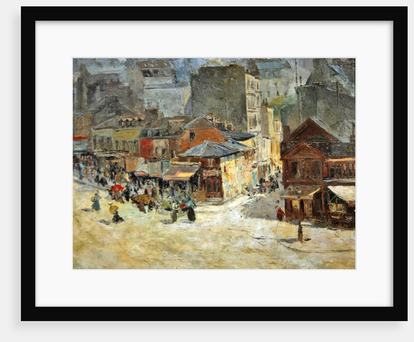 Street scene in Montmartre by Abel-Truchet