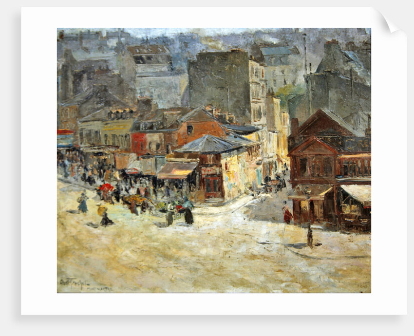 Street scene in Montmartre by Abel-Truchet