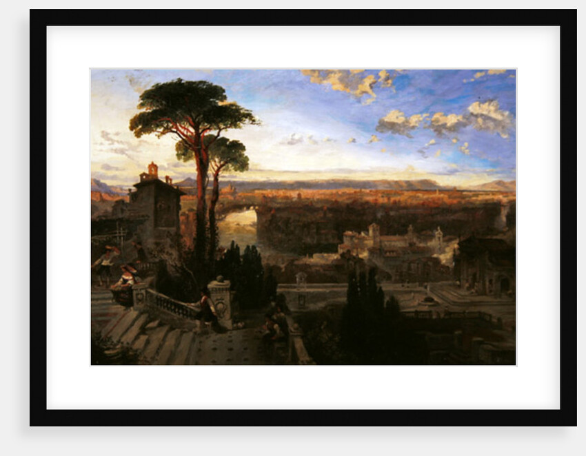 Rome, twilight, view from the Convent of San Onofrio on Mount Janiculum, c.1853-55 by David Roberts