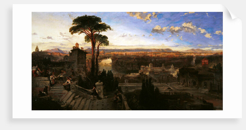 Rome, twilight, view from the Convent of San Onofrio on Mount Janiculum, c.1853-55 by David Roberts