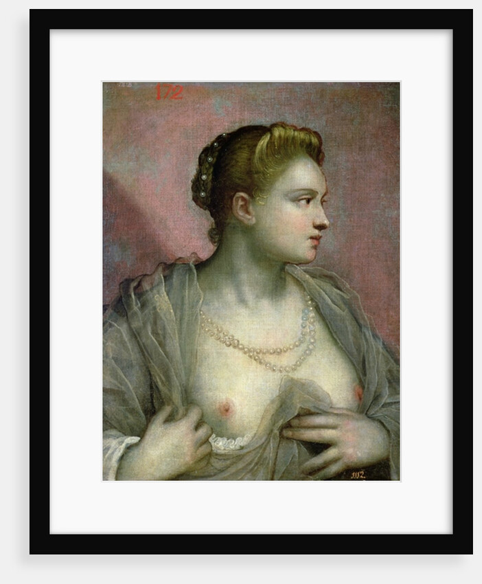 Portrait of a Woman Revealing her Breasts, c.1570 by Jacopo Robusti Tintoretto