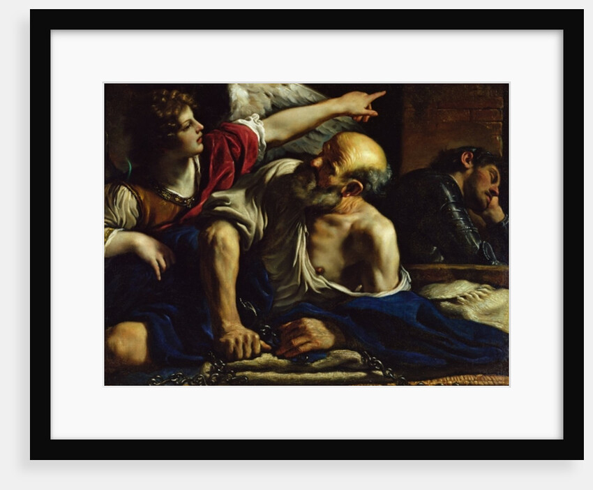 St. Peter Freed by an Angel by Guercino