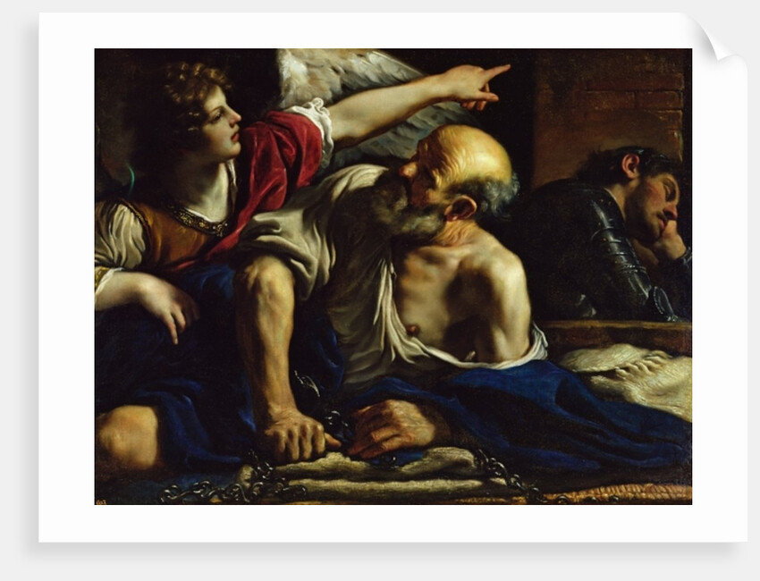 St. Peter Freed by an Angel by Guercino