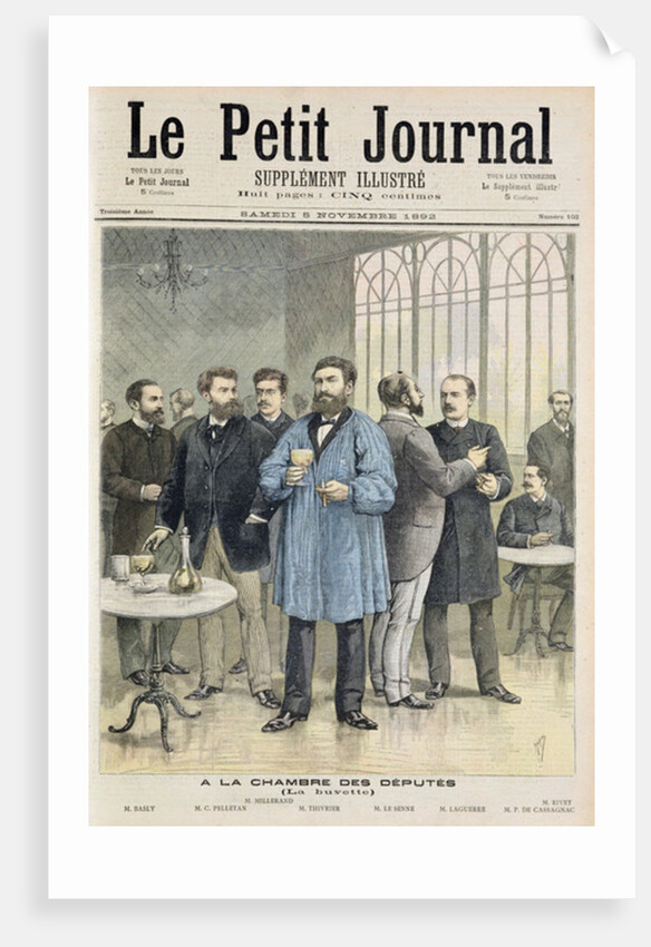 Title page depicting the bar in the House of Deputies by Henri Meyer