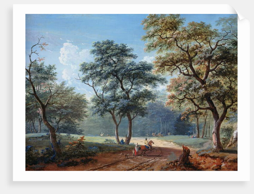 The Bois de Boulogne, 1797 by Lazare Bruandet