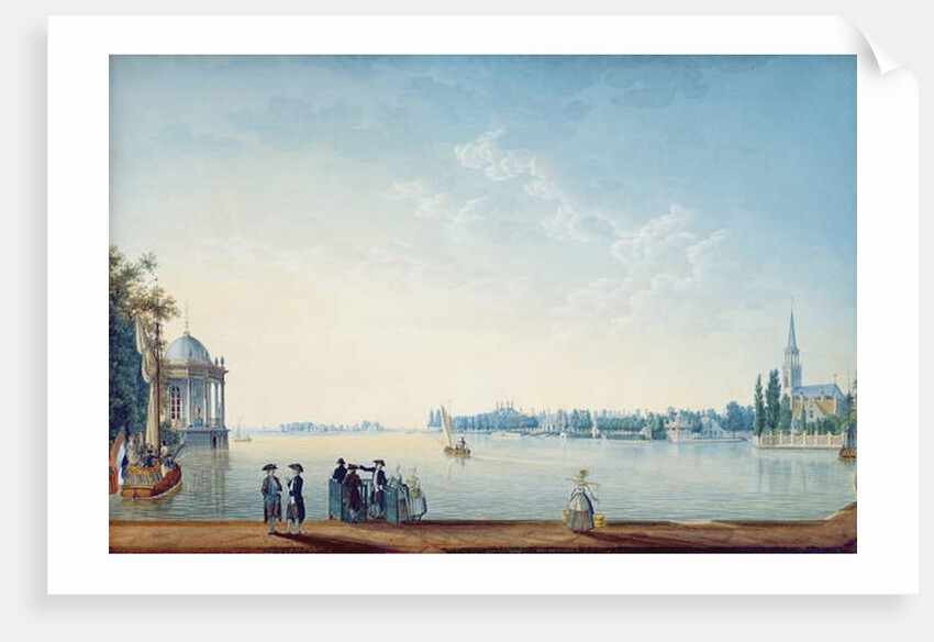 Havenrak to Broek in Waterland, or The City of Zwolle on the banks of the Ijssel in Holland, 1814 by Anton Ignaz Melling