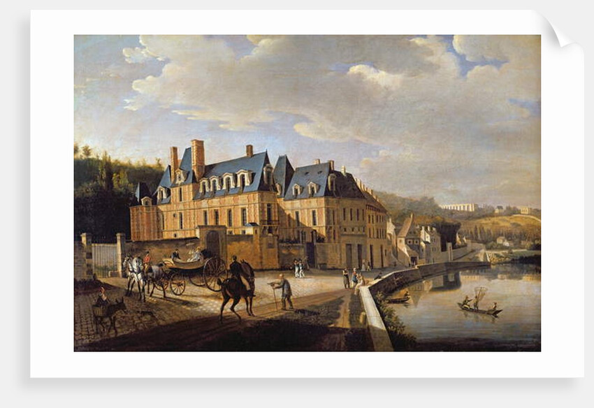 Chateau de la Chaussee near Bougival, 1822 by Jacques Francois Joseph Swebach