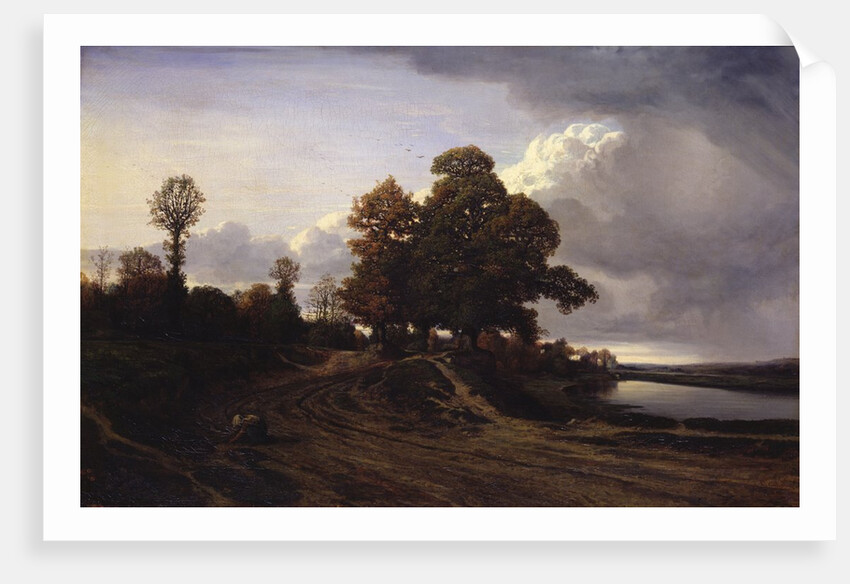 View of the lake at Ville-d'Avery, 1833 by Nicolas Louis Cabat