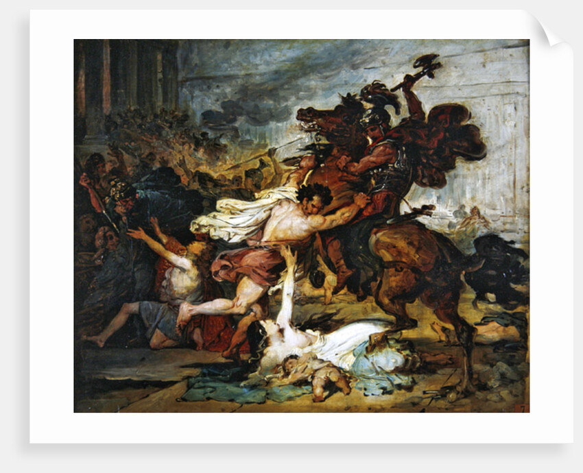 Sketch of The Ransack of Jerusalem by the Romans, 1824 by Francois Joseph Heim