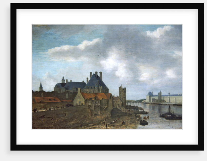 Nevers Hotel and the Louvre Palace, 1637 by Abraham de Verwer