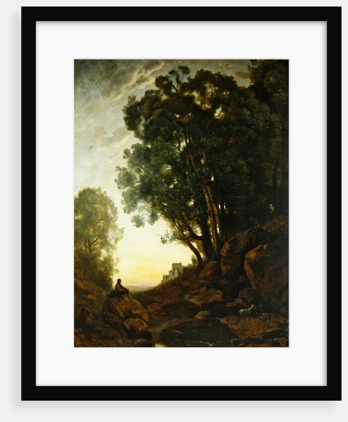 The Italian Goatherd, or The Effect of the Setting Sun, c.1847 by Jean Baptiste Camille Corot