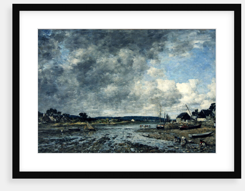 Landscape with washerwomen, 1873 by Eugene Louis Boudin