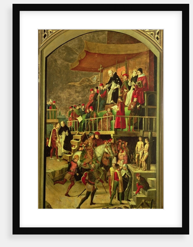 St. Dominic Presiding over the Burning of Heretics, c.1495 by Pedro Berruguete