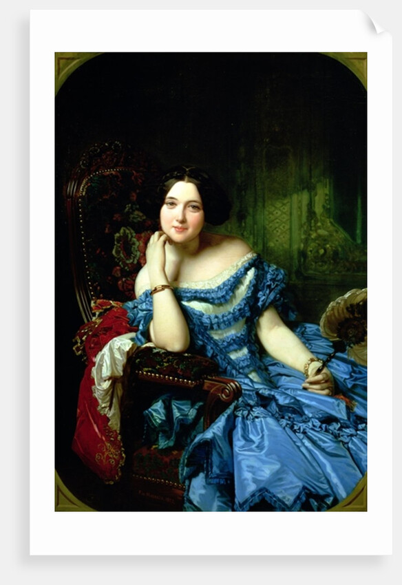Portrait of Amalia de Llano y Dotres, Countess of Vilches, 1853 by Federico de Madrazo y Kuntz
