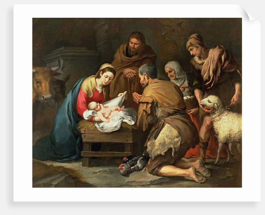 The Adoration of the Shepherds, c.1650 by Bartolome Esteban Murillo