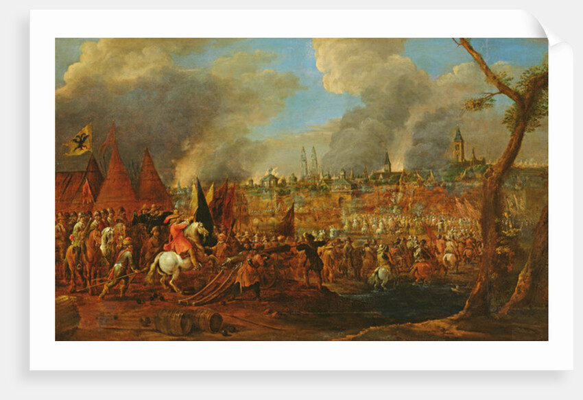 Siege of a city by the Imperials, maybe the siege of Magdeburg in 1631, c.1650 by Pieter Molenaer