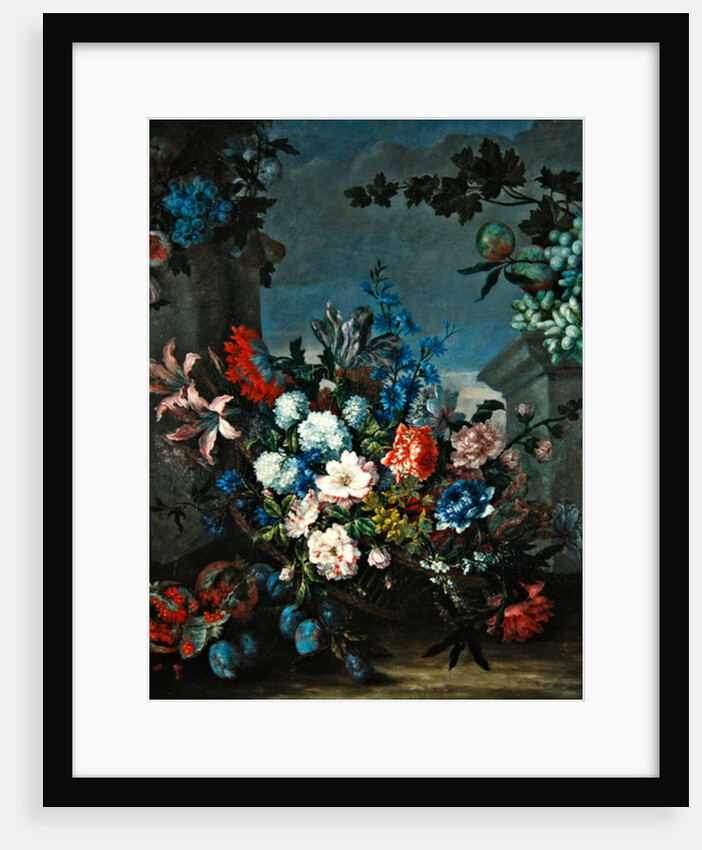 Flowers and fruit by Jean-Baptiste Monnoyer