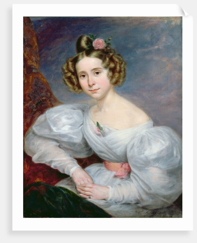 Portrait of a young woman, c.1833-34 by Ludwig August or Louis August Schwiter