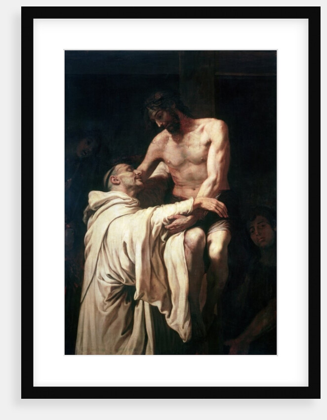 Christ Embracing St. Bernard by Francisco Ribalta
