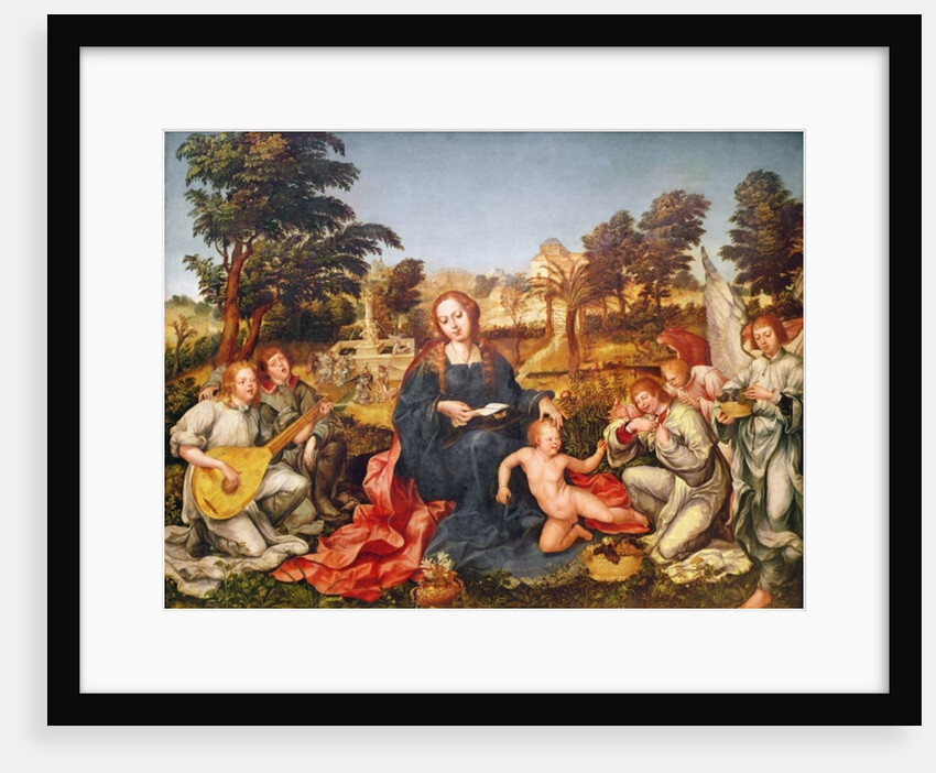Virgin and Child and angels, 1536-38 by Gregorio Lopez