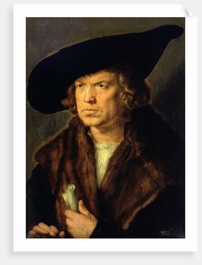 Portrait of an Unknown Man, 1524 by Albrecht Dürer or Duerer