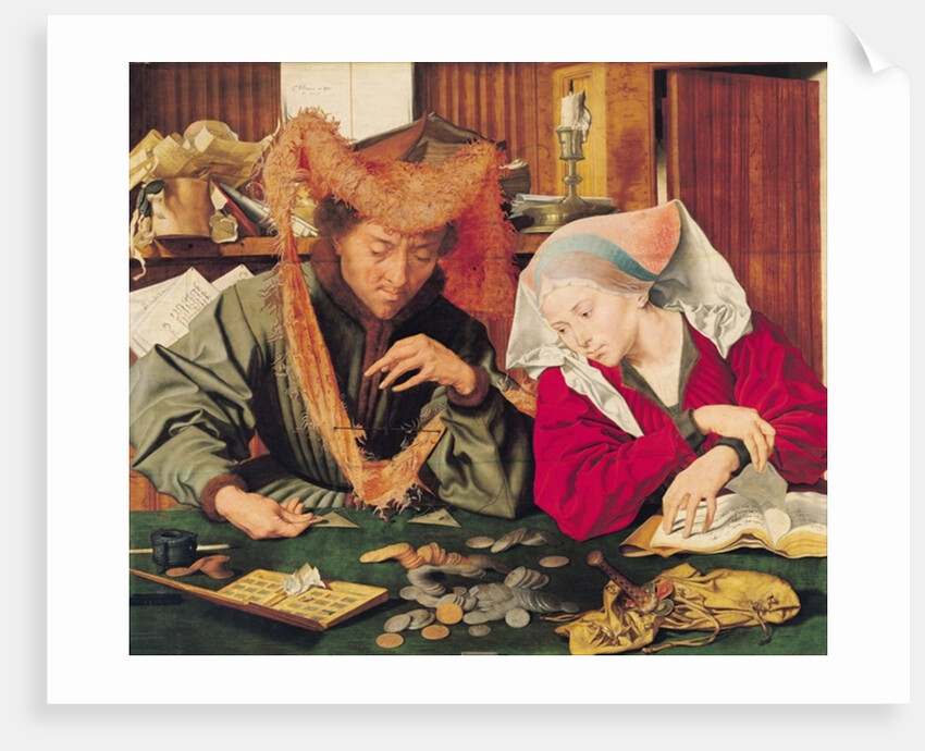 The Money Changer and his Wife, 1539 by Marinus van Reymerswaele