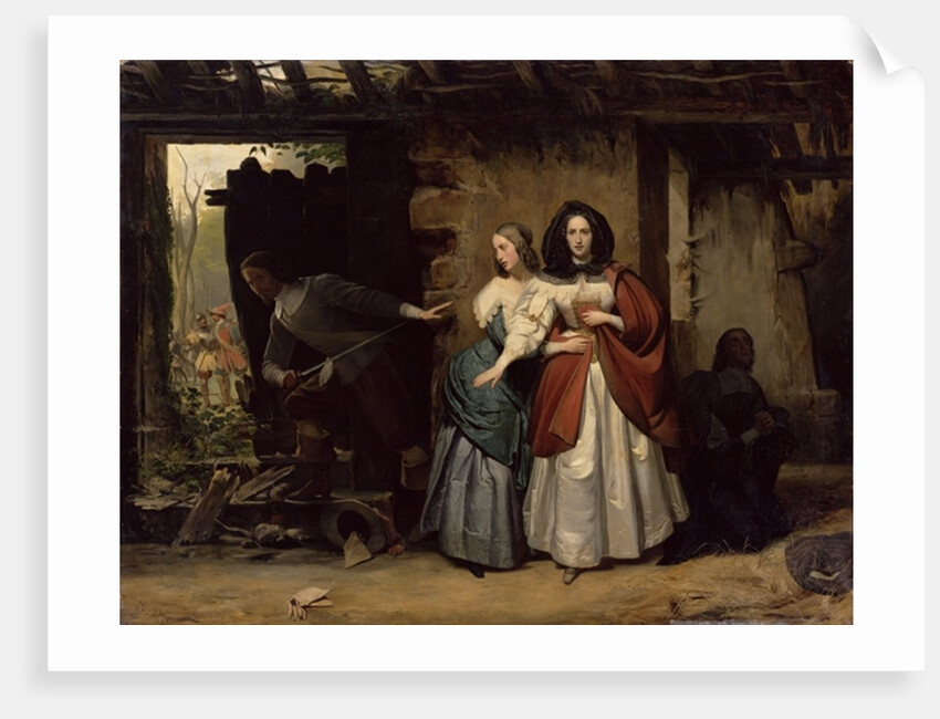 The Flight of Henrietta-Maria of France, Queen of England in 1638, 1835 by Francois-Augustin Desmoulins