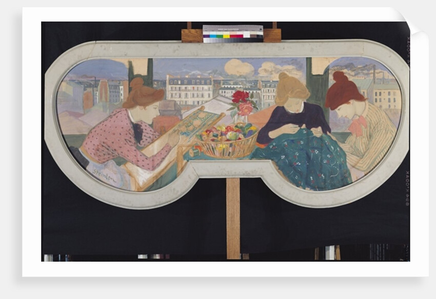 Three Women Working by Theophile Alexandre Steinlen