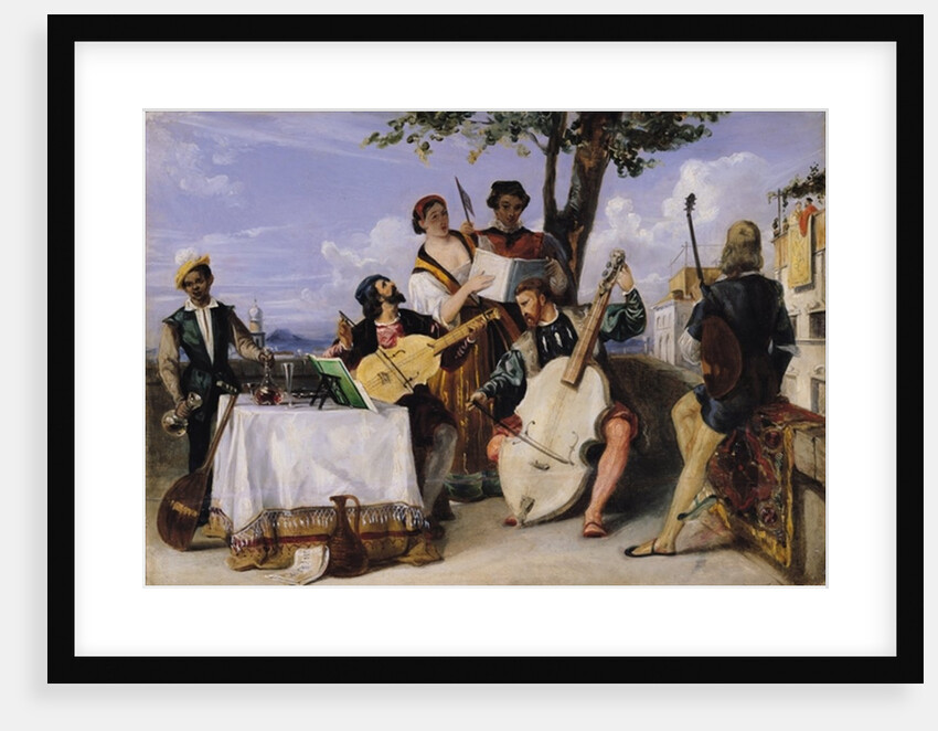 The Venetian Concert by Alexandre-Jean-Baptiste Hesse