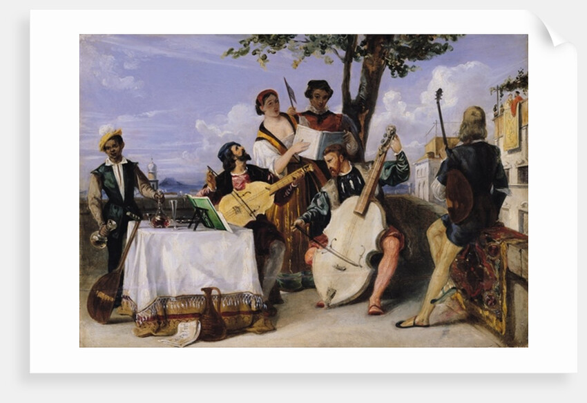 The Venetian Concert by Alexandre-Jean-Baptiste Hesse