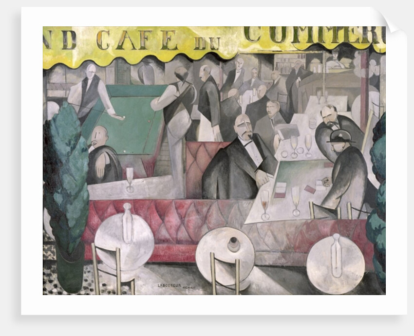 The Cafe du Commerce by Jean-Emile Laboureur