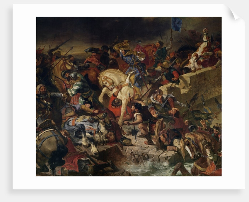 The Battle of Taillebourg, 21st July 1242, 1837 by Ferdinand Victor Eugene Delacroix