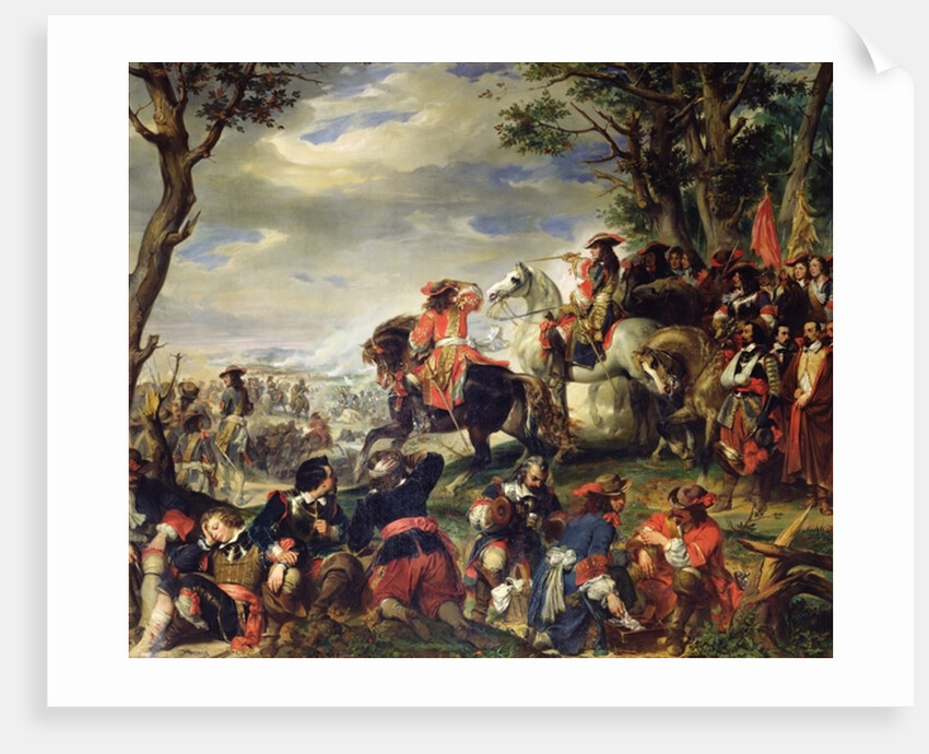 Battle of Marseilles, 4th October 1693, 1837 by Eugene Deveria