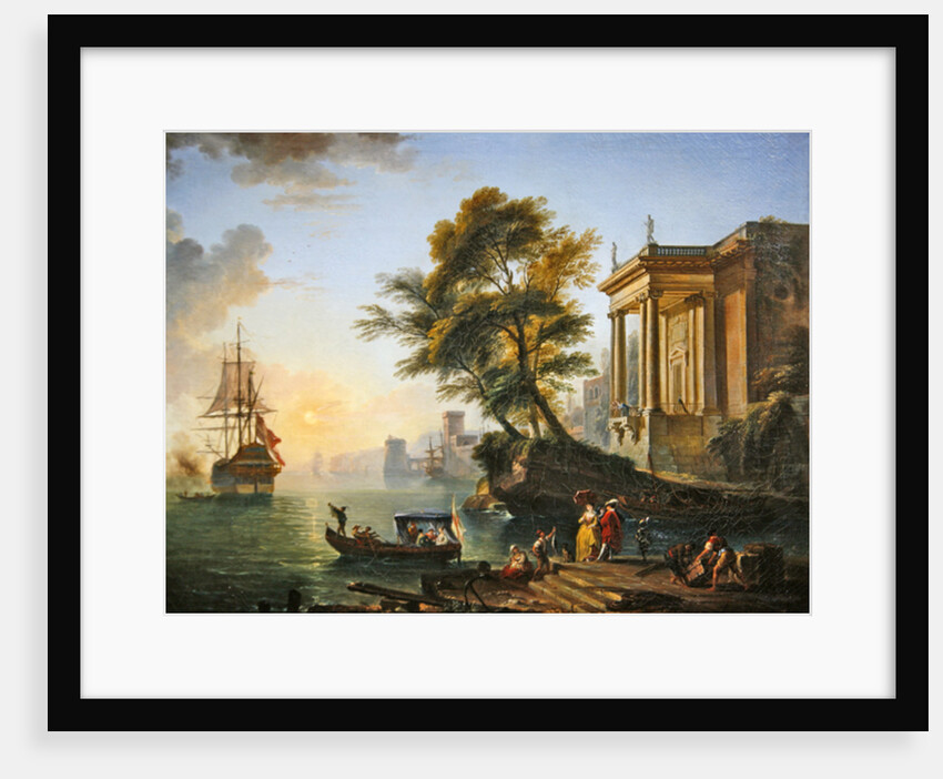 Marina, sunset by Jean-Baptiste Lallemand