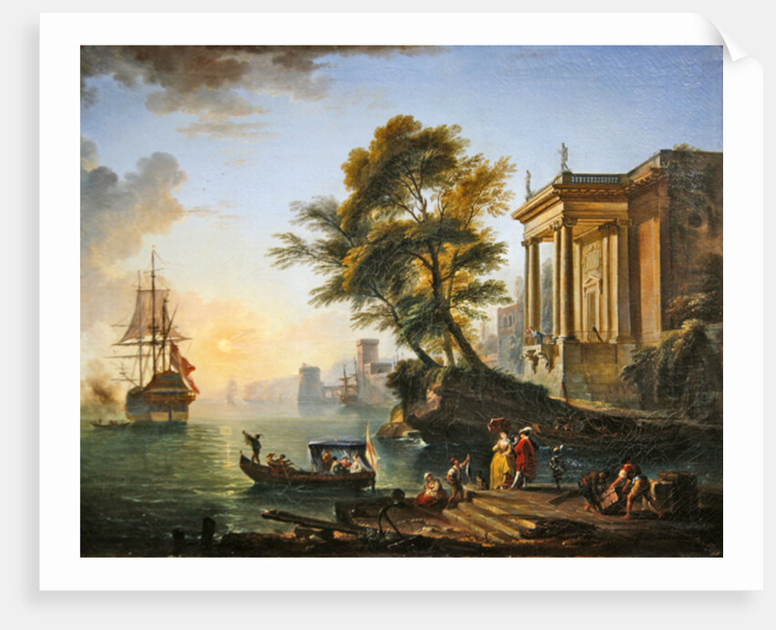 Marina, sunset by Jean-Baptiste Lallemand